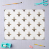Rode Roos Bij Serie Ontwerp 6 Tissue Papier (Craft)