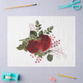 Rode Roos Bij Serie Ontwerp 71 Tissuepapier (Craft)