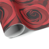 Rode Roos Bloem Cadeaupapier (Rol Hoek)