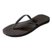 Rode Roos Bloem Dames Flip Flops (Schuin)