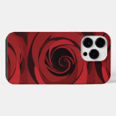 Rode Roos Bloem iPhone Hoesje (Achterkant horizontaal)