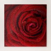Rode Roos Bloem Legpuzzel (Horizontaal)