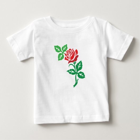 Rode Roos Bloem Ontwerp – Klassieke Bloemenschone (Voorkant)