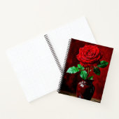 Rode Roos Bloem Schilderij  Notitieboek (Binnen)