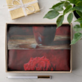 Rode Roos Bloem Schilderij Tissuepapier (Geschenk)