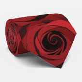 Rode Roos Bloem    Stropdas (Opgerold)