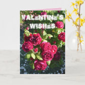 Rode Roos Bloem Tuin bloemige Valentijnsdag Kaart (Gele Bloem)