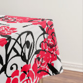 Rode Roos Bloemen Illustratie Patroon Ontwerp Tafelkleed (Voorbeeld)
