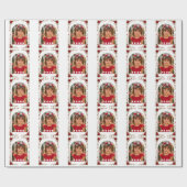 Rode Roos Bloemen Inpakpapier (Vlak)