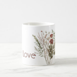 Rode Roos Bloemen Koffiemok