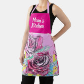 Rode Roos Bloemen Rozen Bloem Kerstmis Schort (Insitu)