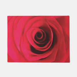 Rode roos bloemendesign deurmat