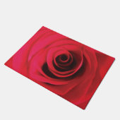 Rode roos bloemendesign deurmat (Schuin)