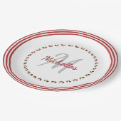 Rode Roos Bloemfotografie - Initiaal & Naam Papieren Bordje (Gekanteld)