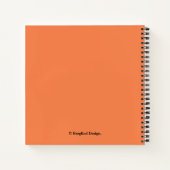 Rode roos bloemige aanpasbare naam Catherine boho Notitieboek (Achterkant)