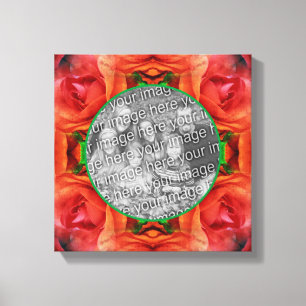 Rode Roos Bloemstuk Maak Je Eigen Foto Canvas Afdruk