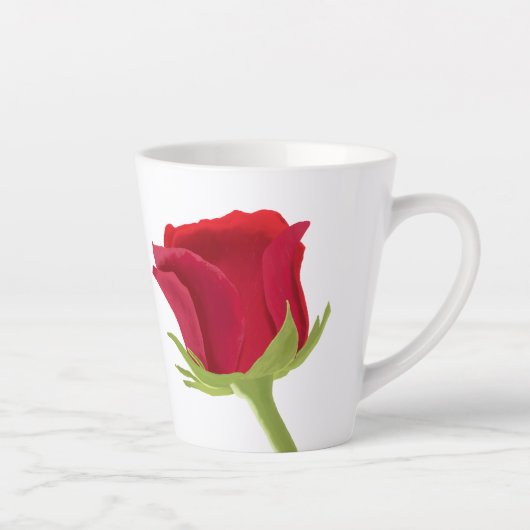 Rode roos bruidsmeisje naam latte Mok (Rechts)