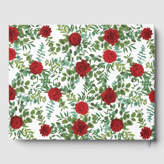 Rode Roos Bruiloft Gastenboek (Achterkant)