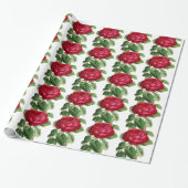 Rode roos cadeaupapier (Uitgerold)