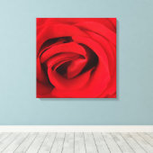 Rode Roos Canvas Afdruk (Insitu (Houten vloer))