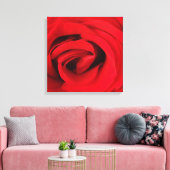 Rode Roos Canvas Afdruk (Insitu (Woonkamer))
