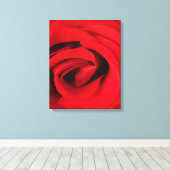 Rode Roos Canvas Afdruk (Insitu (Houten vloer))