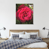 Rode Roos Canvas Afdruk (Insitu (Slaapkamer))