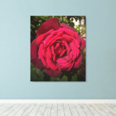 Rode Roos Canvas Afdruk (Insitu (Houten vloer))