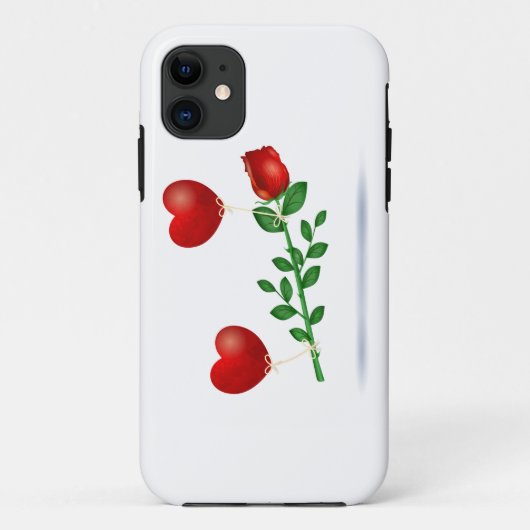 Rode roos Case-Mate iPhone case (Achterkant)