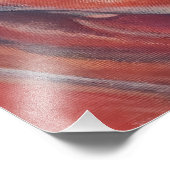 Rode roos centrum foto afdruk (Hoek)