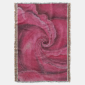 Rode roos close-up deken (Voorkant Verticaal)