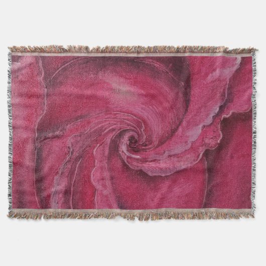 Rode roos close-up deken (Voorkant)