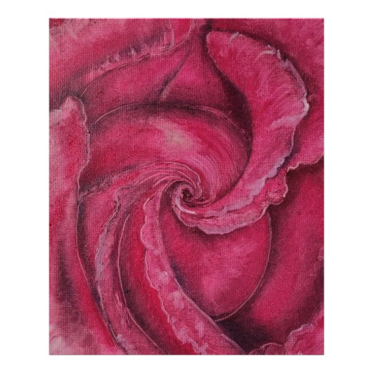 Rode roos close-up foto afdruk (Voorkant)