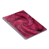 Rode roos close-up notitieboek (Rechterzijde)