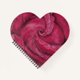 Rode roos close-up notitieboek