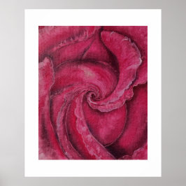 Rode roos close-up poster