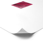 Rode roos close-up poster (Hoek)