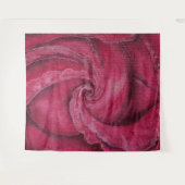 Rode roos close-up wandkleed (Voorkant (horizontaal))