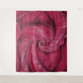 Rode roos close-up wandkleed