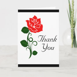 Rode Roos Dank Je Kaart
