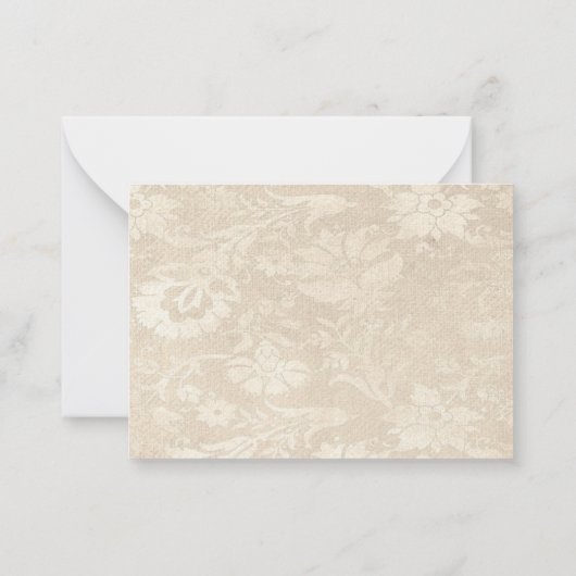  Rode Roos Dank u Notitiekaartje (Achterkant)