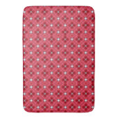Rode Roos Diamant Geometrisch Patroon Badmat (Voorkant Verticaal)