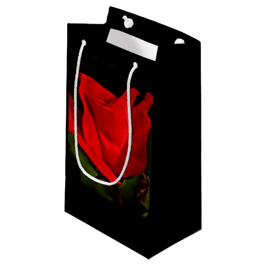 Rode Roos - Donkere Passie Klein Cadeauzakje (Voorkant Gekanteld)