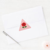 Rode Roos Driehoek Stickers (Envelop)