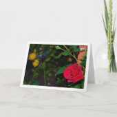 Rode roos en citroenen kaart (Voorkant)