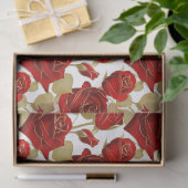 Rode Roos En Goud Tissuepapier (Geschenk)
