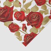 Rode Roos En Goud Tissuepapier (Detail)