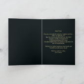 Rode roos en gouden filigraan nummer 50e verjaarda kaart (Binnen)