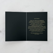 Rode roos en gouden filigraan nummer 80e verjaarda kaart (Binnen)