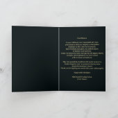 Rode roos en gouden filigraan nummer 90e verjaarda kaart (Binnen)